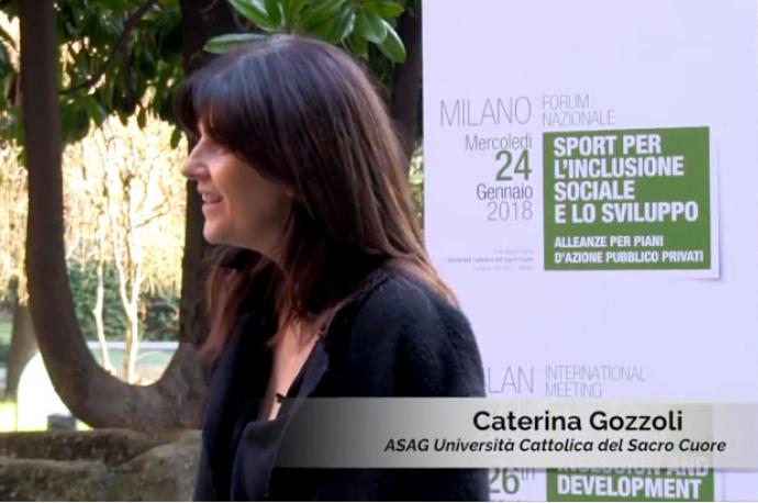 Caterina Gozzoli Milan 2018 International Meeting Sport for Social Inclusion and Development