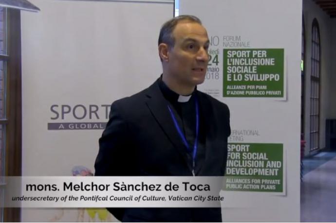 Melchor Sanchez de Toca Milan 2018 International Meeting Sport for Social Inclusion and Development
