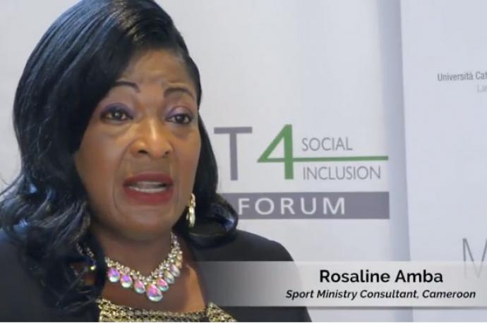 Rosaline Amba Milan 2018 International Meeting Sport for Social Inclusion and Development